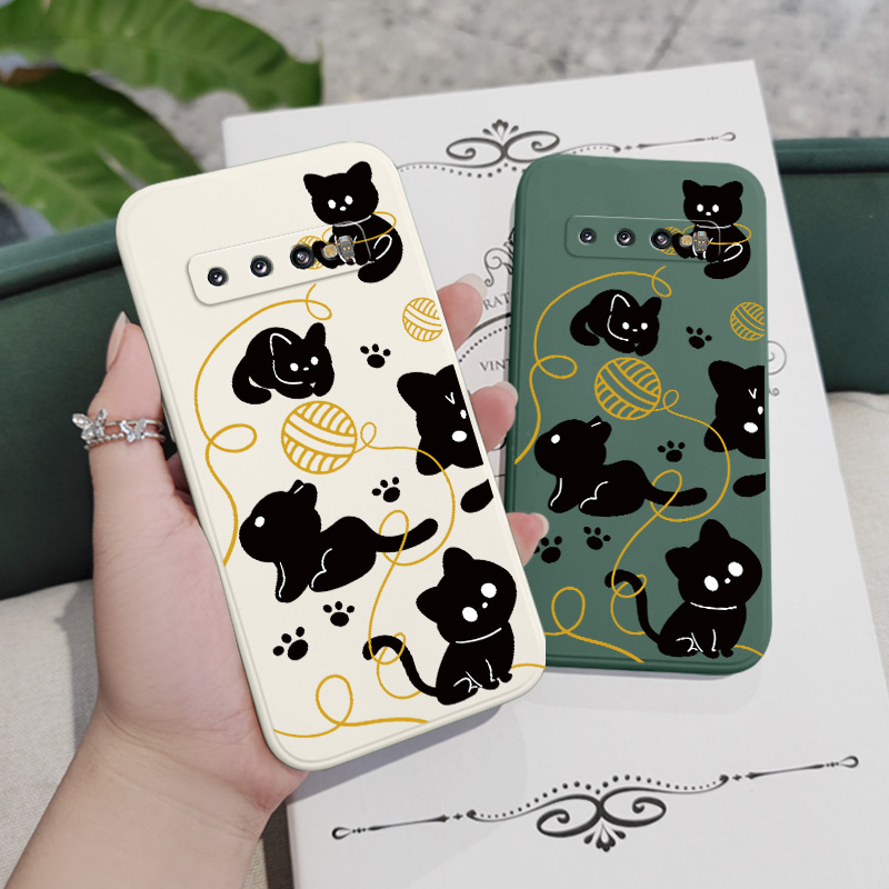 Ốp Điện Thoại Mềm Hình Mèo Sáng Tạo Cho Samsung Galaxy S10 S10E Plus S9 Plus