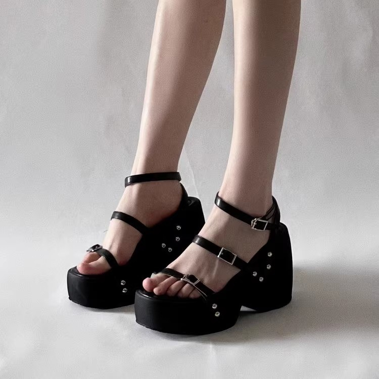 Giày Sandal Đế Xuồng Hở Ngón Quai Chéo Thời Trang Mùa Hè Dành Cho Nữ
