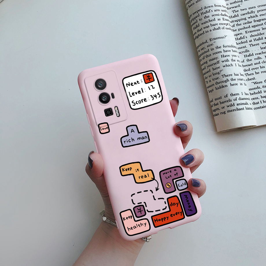 Ốp Điện Thoại Dẻo Màu Sắc Ngọt Ngào Họa Tiết Hoạt Hình Dễ Thương Cho Xiaomi Poco F5 Pro / Redmi K60