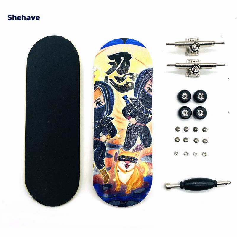 Shehave Ván Trượt Ngón Tay Mini 34mm Chuyên Nghiệp