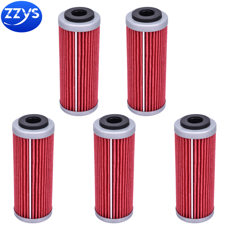 Set 5 Bộ Lọc Dầu Chuyên Dụng Cho KTM 250 350 400 450 500 530 EXC / EXC-F / SX-F / XCF-W / XC-W / EXC-R / SMR / XC-RW