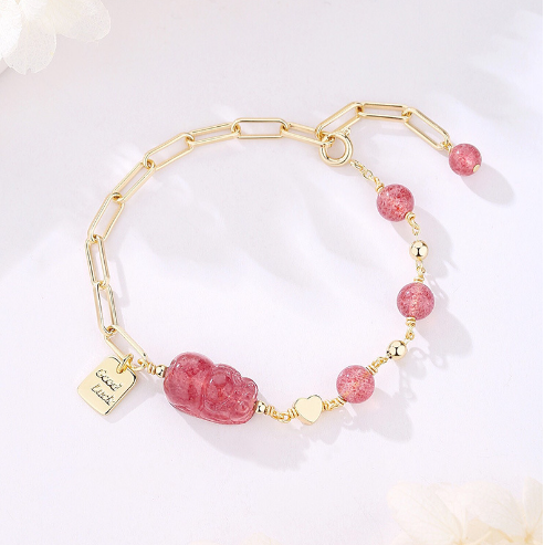 ♈️  Vòng Đeo Tay May Mắn Đính Pha Lê Mang Lại May Mắn đá phong thuỷ vòng tay Chính Hãng Thạch anh