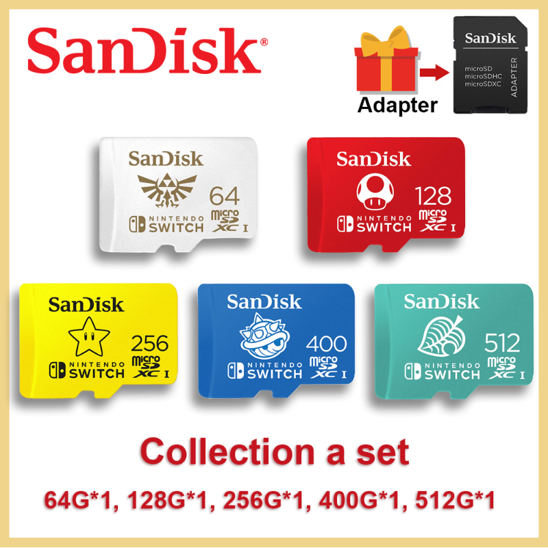 Thẻ Nhớ Micro SD Sandi Nintendo Switch 512GB 256GB 128GB