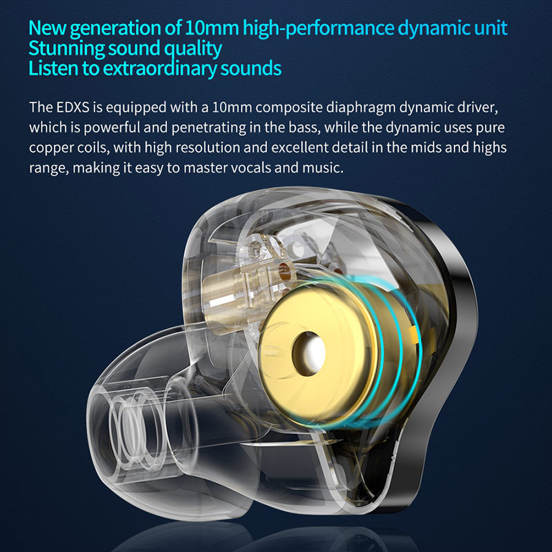 Tai Nghe Nhét Tai KZ EDXS Chống Ồn Âm Thanh HIFI Kiểu Dáng Thể Thao