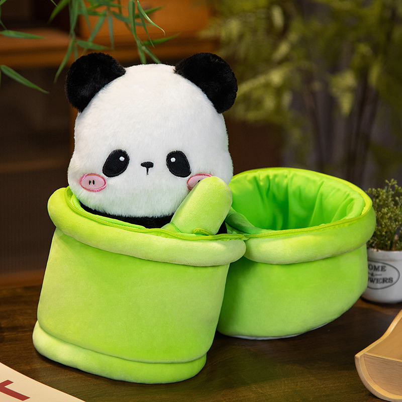 🔥 2 Trong 1 Túi giấy 🔥Gấu Trúc Nhồi Bông 2 Trong 1 30cm Mềm Mại Vui Nhộn