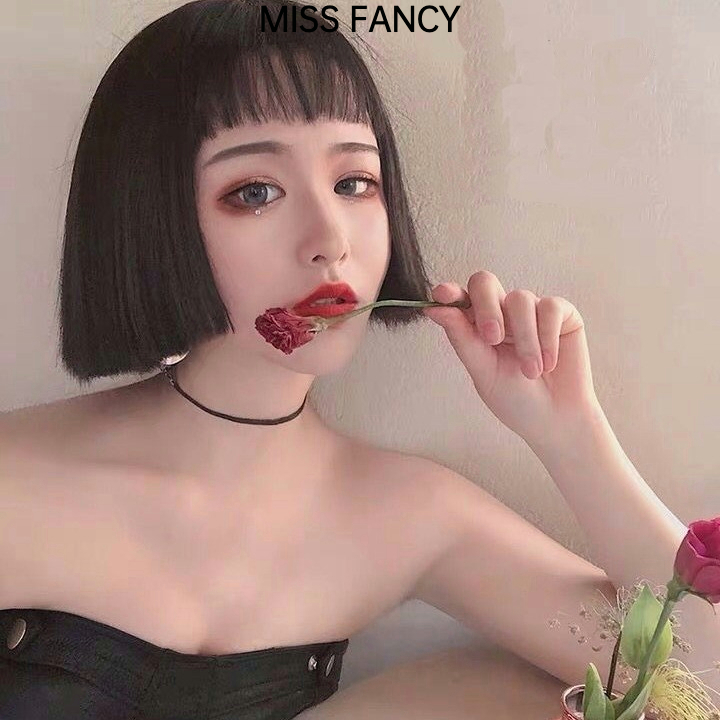 Tóc giả MISS FANCY Cắt tóc như con trai Tóc thẳng 23CM