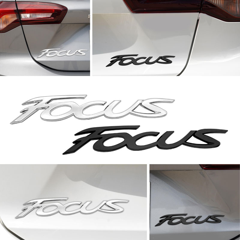 Logo Kim Loại 3D Chữ Focus Trang Trí Thân Xe Hơi