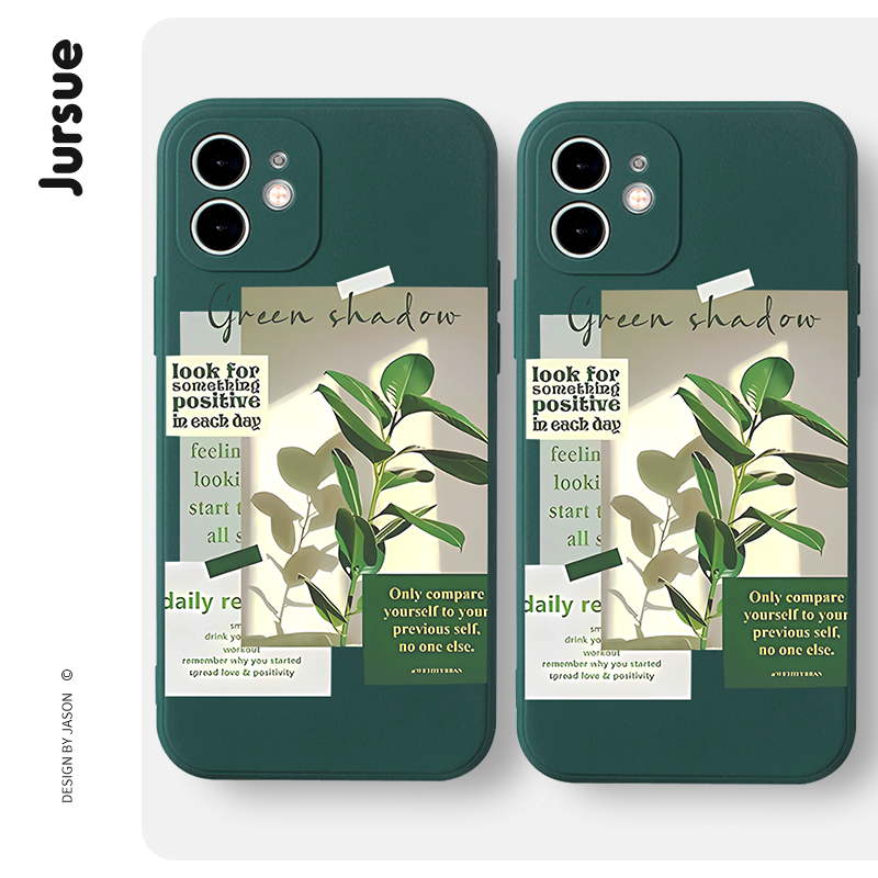 Ốp điện thoại JURSUE dễ thương đẹp độc lạ dẻo Cho iPhone 15 14 13 12 11 Pro Max SE 2020 X XR XS 8 7 ip 6S 6 Plus XYH1688