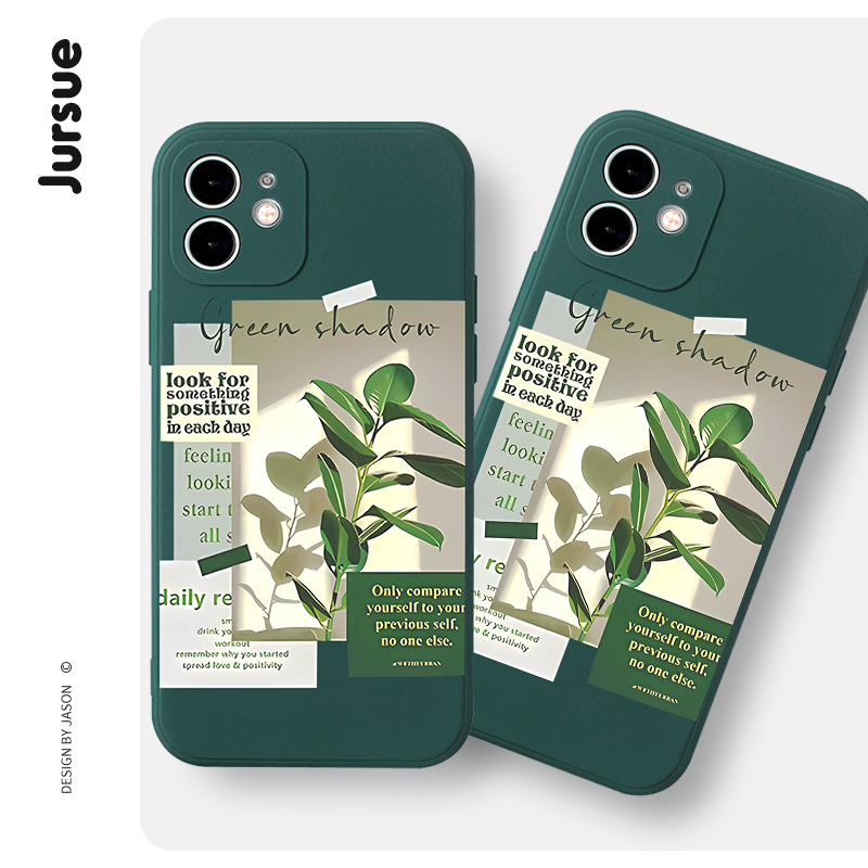 Ốp điện thoại JURSUE dễ thương đẹp độc lạ dẻo Cho iPhone 15 14 13 12 11 Pro Max SE 2020 X XR XS 8 7 ip 6S 6 Plus XYH1688