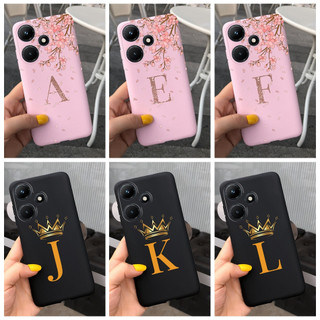 Ốp Lưng Silicone TPU HọA TiếT Hoa Anh ĐàO Dễ Thương Cho Infinix Hot 30i NFC Hot30i X669 X669C