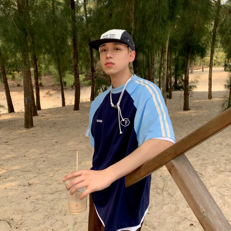 Áo thun AOKANG tay ngắn cổ tròn in hình thời trang mùa hè dành cho nam