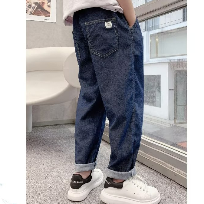 Quần Jean Dài Thiết Kế Mới Đơn Giản Thời Trang Mùa Hè Dành Cho Bé Trai