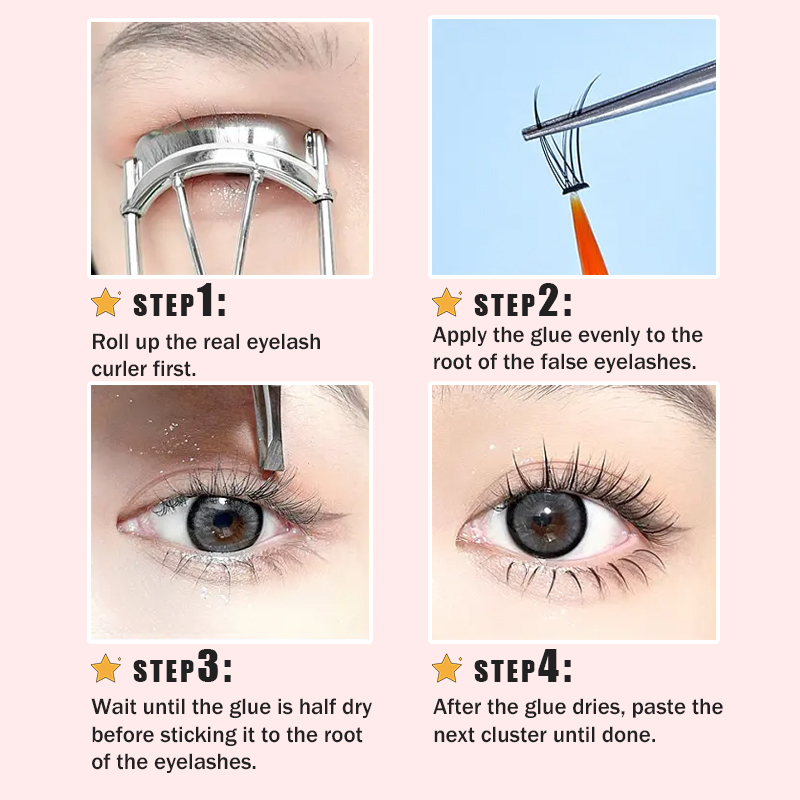 Lông mi giả Derf cong tự nhiên thoải mái cho nữ