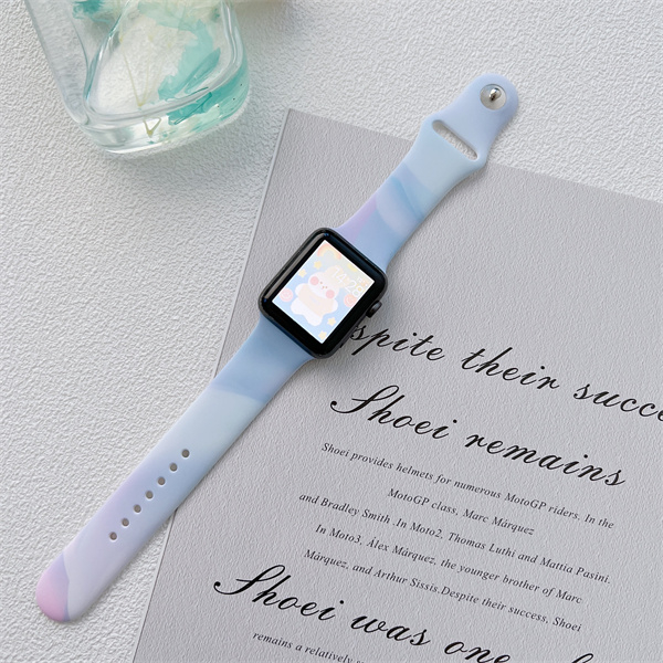 Dây Đeo Đồng Hồ Bằng Silicone Cho iWatch 7 / 6 / 5 / 4 / 3 / 2 / 1 / SE Generation 38 / 40 / 41 / 42 / 44 / 45