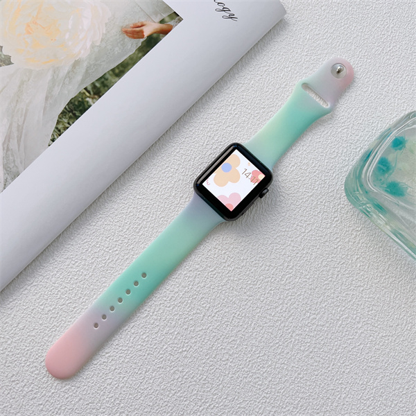 Dây Đeo Đồng Hồ Bằng Silicone Cho iWatch 7 / 6 / 5 / 4 / 3 / 2 / 1 / SE Generation 38 / 40 / 41 / 42 / 44 / 45