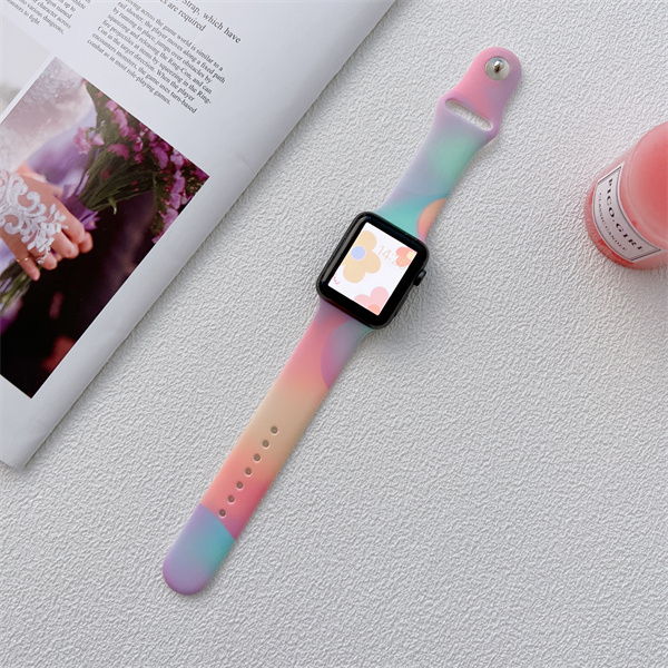Dây Đeo Đồng Hồ Bằng Silicone Cho iWatch 7 / 6 / 5 / 4 / 3 / 2 / 1 / SE Generation 38 / 40 / 41 / 42 / 44 / 45