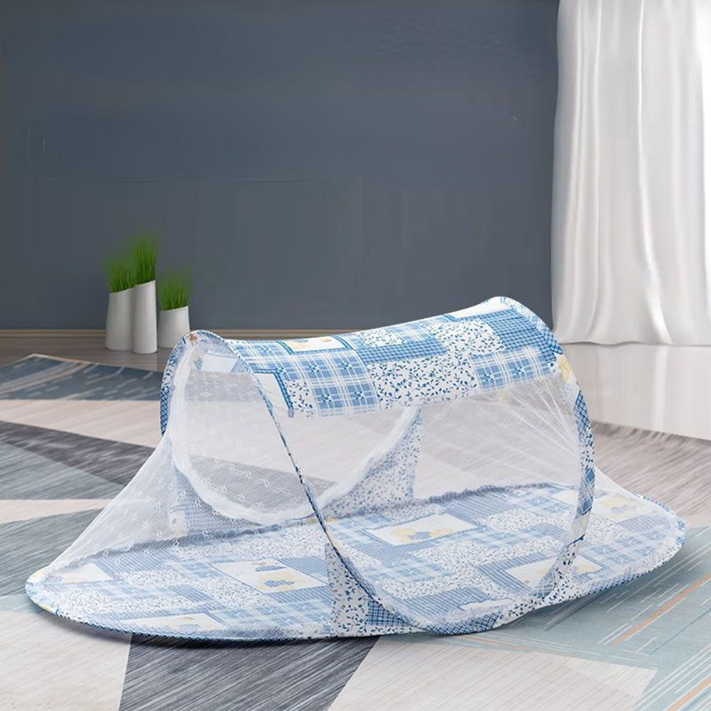 Mùng lều lưới chống muỗi cho bé sơ sinh - Màn Chụp Cho Bé Gấp Gọn - Dây kéo thoáng khí - HILUCKYBABY