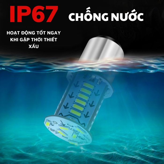 đèn hậu nháy BLALION 12V 1157 30SMD 3014 LED chớp đuổi chất lượng cao tiện lợi