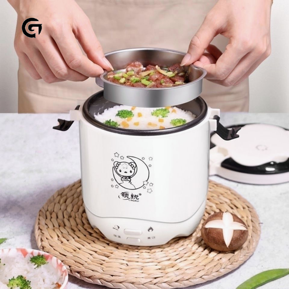 Dakotask. Dakoask. Nồi Cơm Điện Nhỏ 1.2 Lít Để Nấu Cơm, Luộc, stir-fried, Khoai Tây Chiên, Chảy, Nồi Hấp, Nồi Hấp.