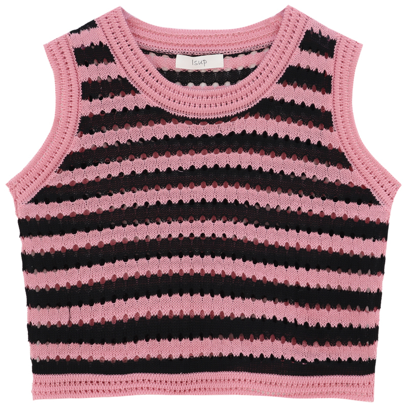 ZHELIHANGFEI Áo Hai Dây Dệt Kim Họa Tiết Kẻ Sọc Phong Cách Pháp Thời Trang Cho Nữ