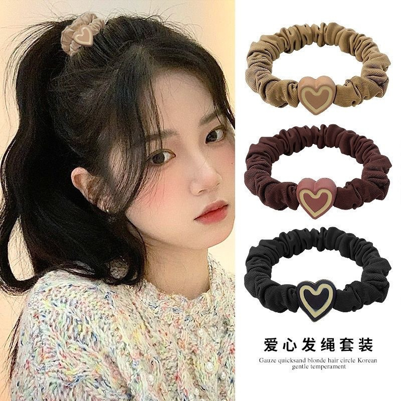 1 Dây Cột Tóc Hình Trái Tim Thời Trang Dành Cho Nữ AB443