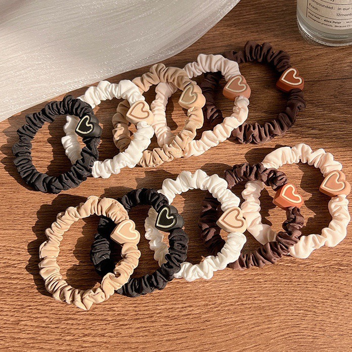 1 Dây Cột Tóc Hình Trái Tim Thời Trang Dành Cho Nữ AB443