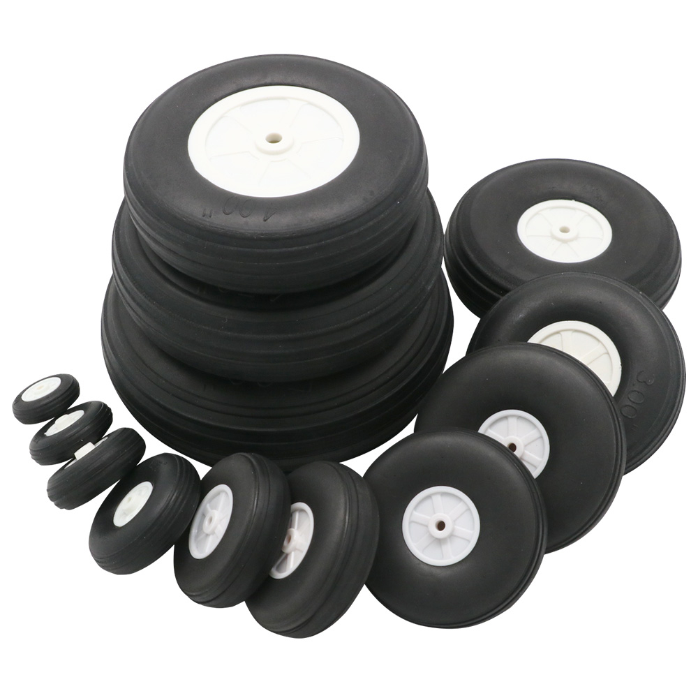 Set 2 Bánh Xe Cao Su Đàn Hồi Cho Máy Bay Điều Khiển Từ Xa 25/32/45/50/55/64/70/76MM)