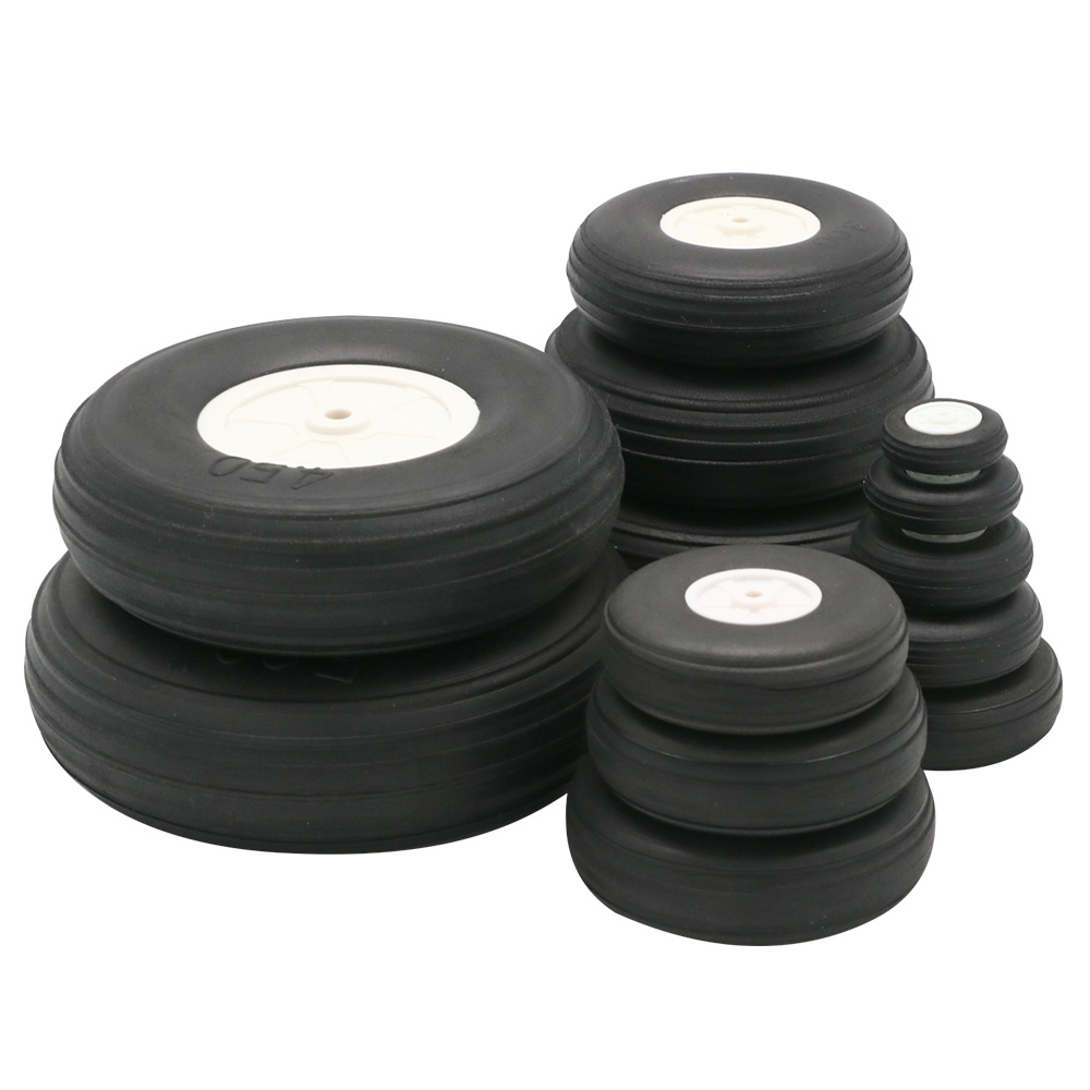 Set 2 Bánh Xe Cao Su Đàn Hồi Cho Máy Bay Điều Khiển Từ Xa 25/32/45/50/55/64/70/76MM)