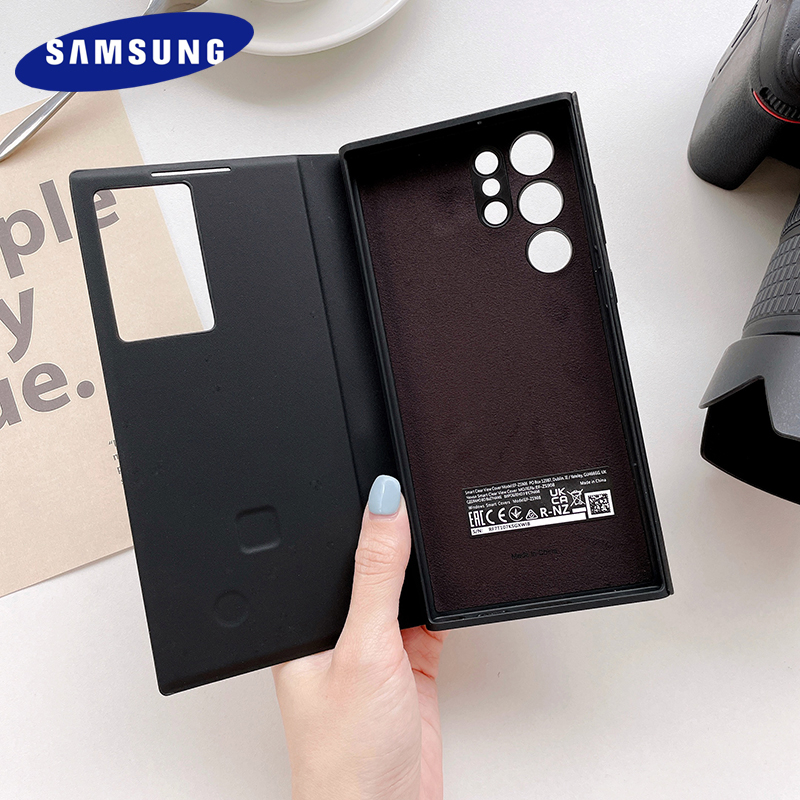 Bao Da Điện Thoại Nắp Lật Thông Minh Cho Samsung Galaxy S22 + S22 Ultra S 22 5G S22Plus