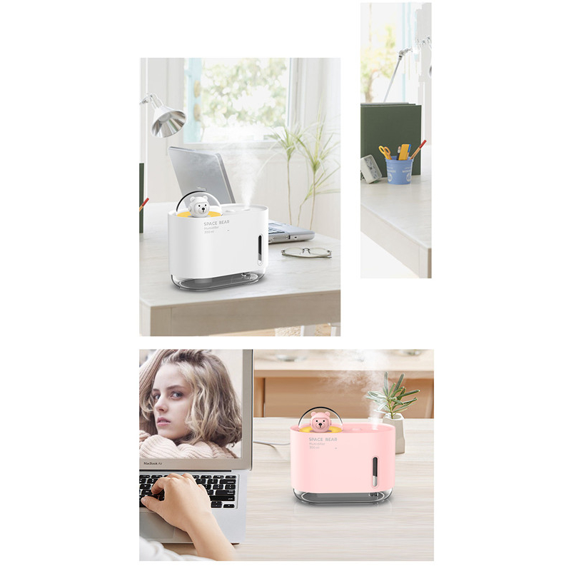 Máy Phun Sương Tạo Ẩm Mini 300ml Hình Thú Cưng Dễ Thương