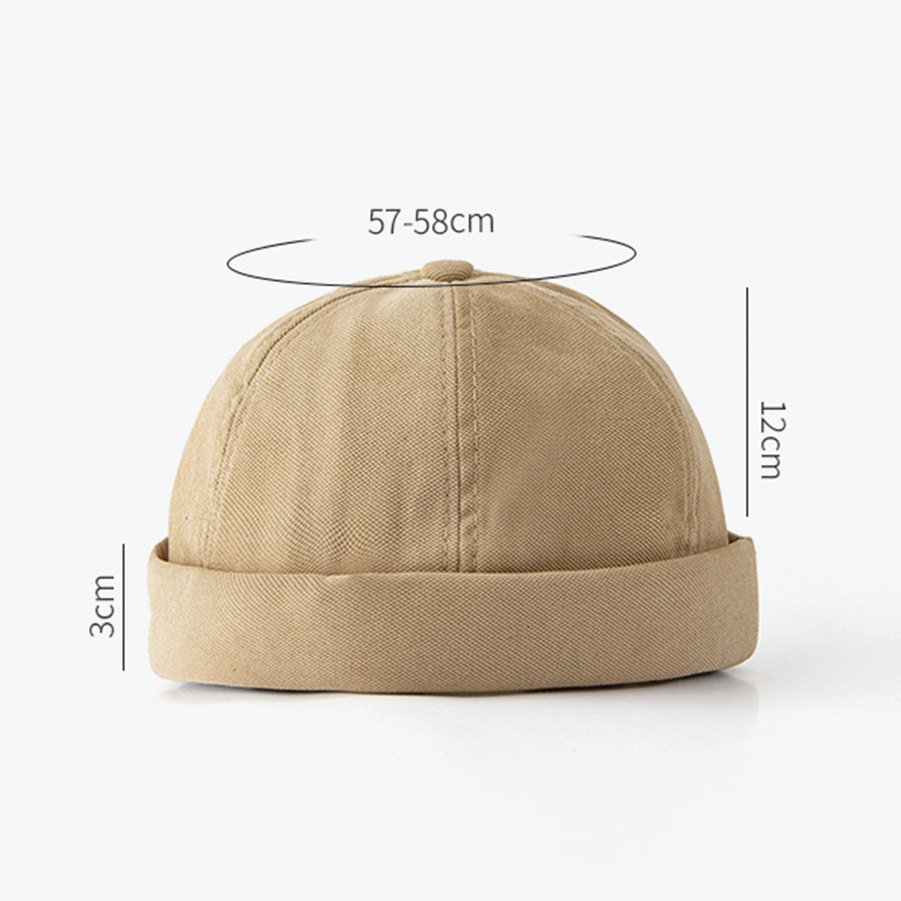 Gaseryo Mũ Beanie Không Vành Bằng Nhung Phong Cách Retro Cho Nam