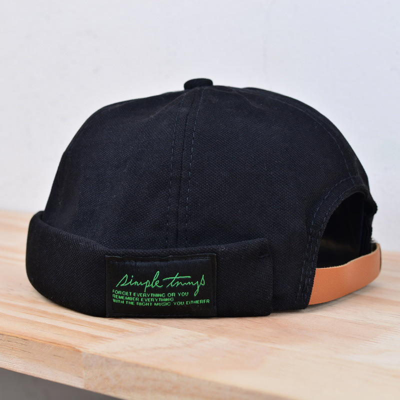 Gaseryo Mũ Beanie Không Vành Bằng Nhung Phong Cách Retro Cho Nam