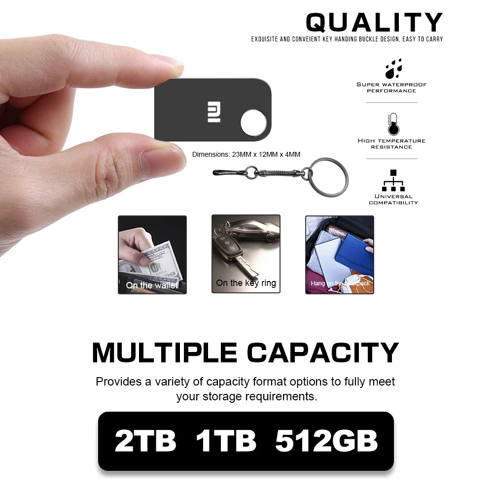 Usb Xiaomi USB 3.0 2TB 1TB 512GB 256GB 128GB Dung Lượng 1GB 2GB 4GB 8GB 16GB 32GB 64GB