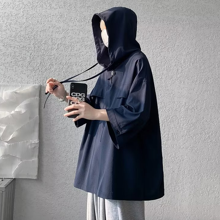 Áo hoodie nam thời trang Hàn Quốc đơn giản và rộng rãi áo hoodie