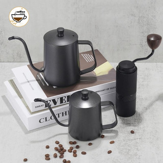 Bình rót cổ ngỗng - Bình pha cà phê inox 304 loại dày, có nắp - Gờ cafe