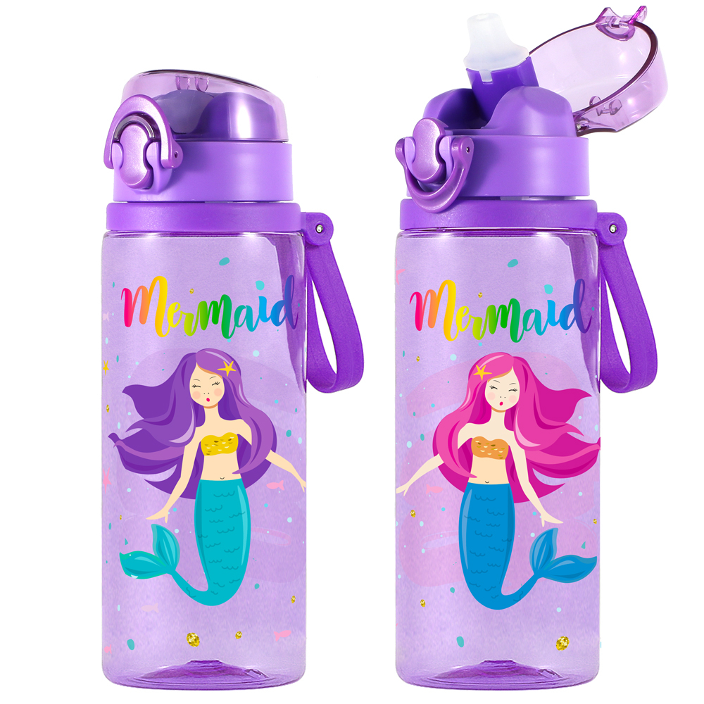 Mua một tặng một Bình Nước 24oz / 700ml Không bpa Kèm Ống Hút Dễ Thương Cho Bé