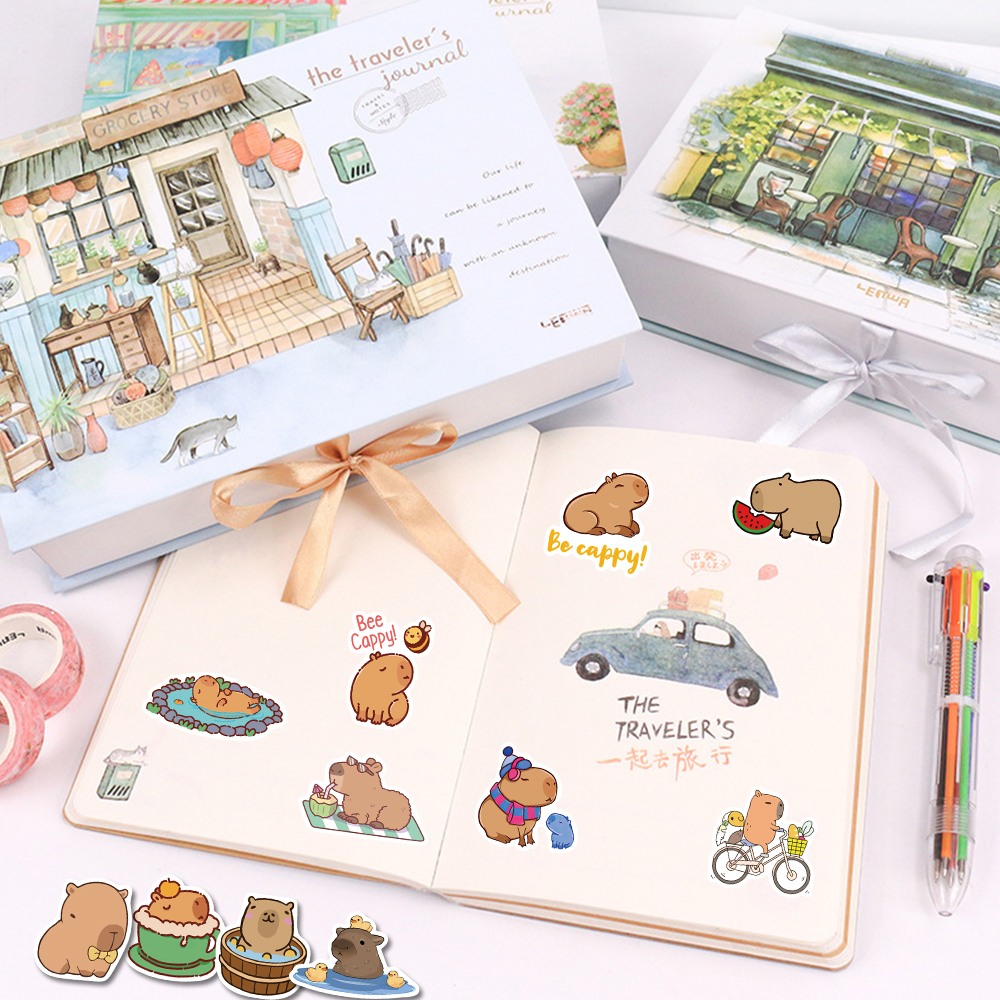 Bộ 50 Miếng Dán Hoạt Hình Dễ Thương Chống Thấm Nước Trang Trí laptop / Điện Thoại