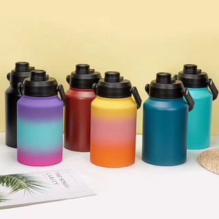 Bình nước giữ nhiệt hai lớp dung tích lớn 64oz 128oz 64oz 2000ml bằng thép không gỉ