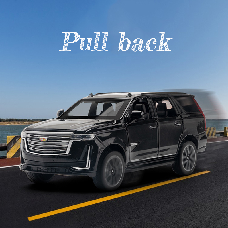 Mô Hình Xe Hơi Cadillac Escalade Bằng Hợp Kim Kẽm Có Đèn Và Âm Thanh Tỉ Lệ 1 / 32