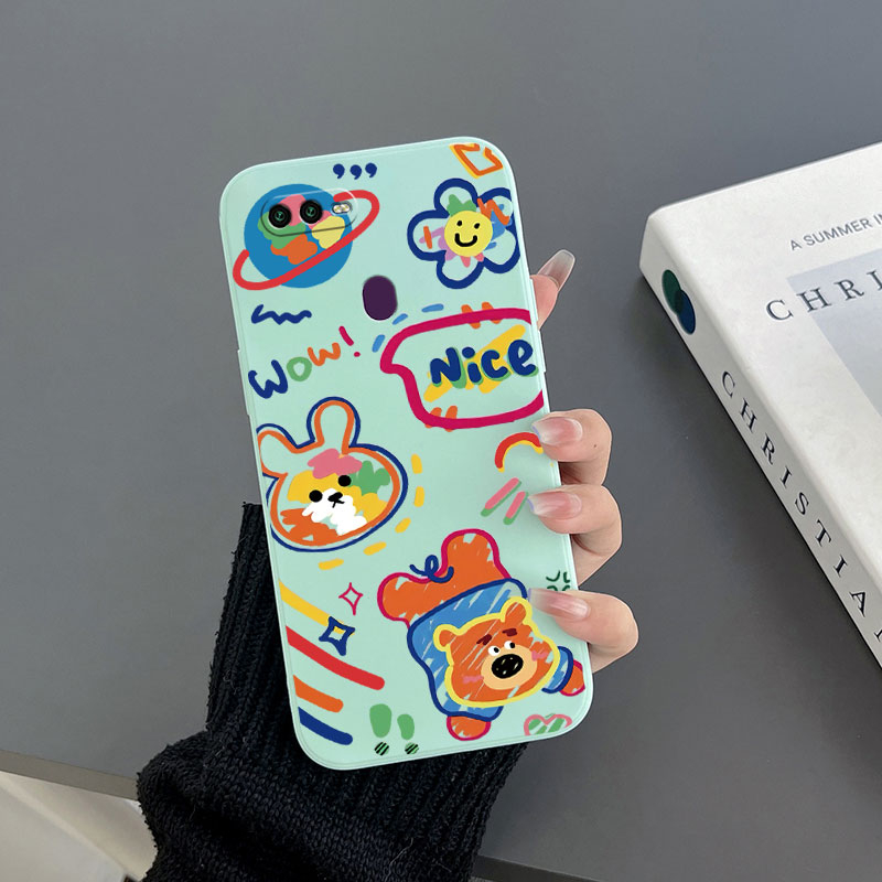 Ốp Điện Thoại Tpu Họa Tiết Chú Thỏ Dễ Thương Cho Oppo A7 / A5S Oppo A5S Oppo A12 Oppo A9 2020 Oppo A5 2020 Oppo A72 5G