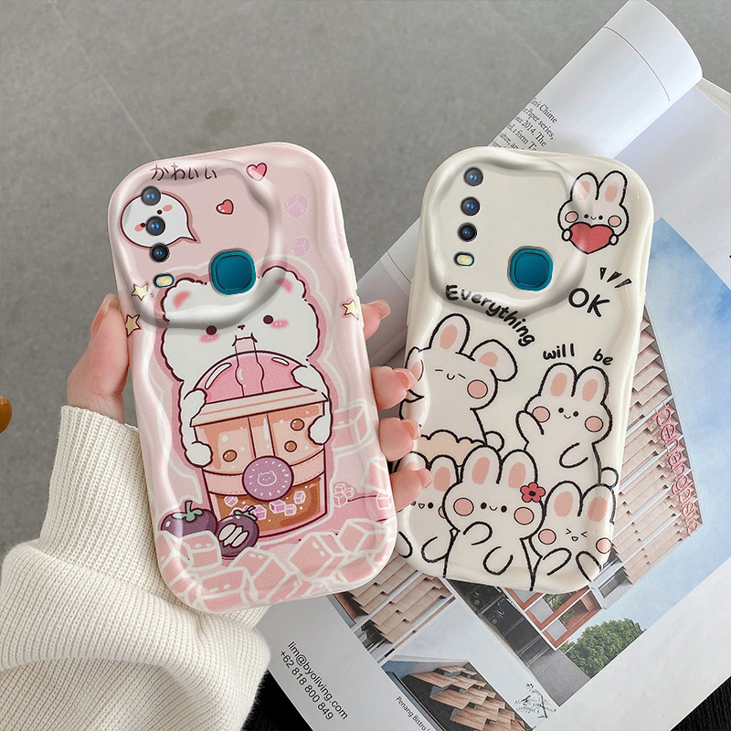 Ôp Điện Thoại Silicon Dẻo Họa Tiết Hoạt Hình Dễ Thương Chống Sốc / Chống bụi / Thấm Nước Cho vivo y17 y12 y15 y11 2019 Y12i U10
