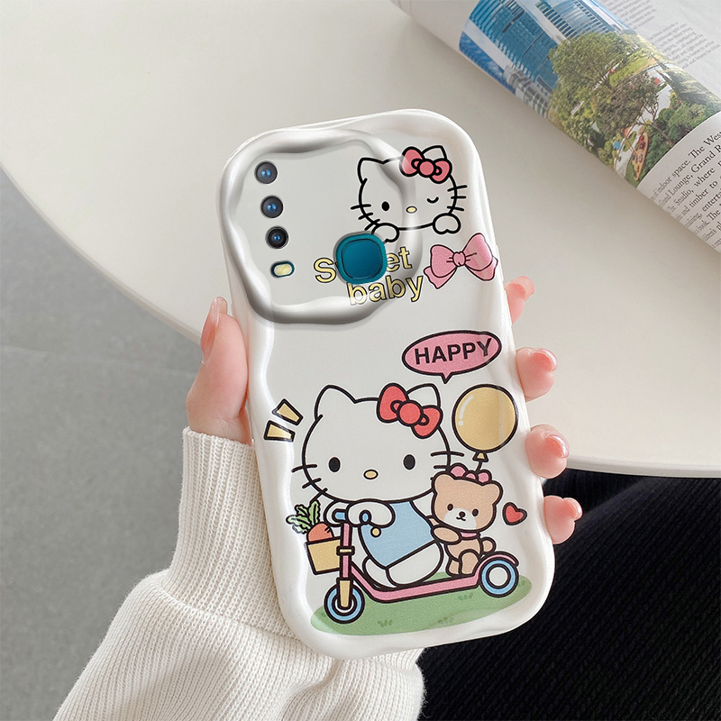 Ôp Điện Thoại Silicon Dẻo Họa Tiết Hoạt Hình Dễ Thương Chống Sốc / Chống bụi / Thấm Nước Cho vivo y17 y12 y15 y11 2019 Y12i U10