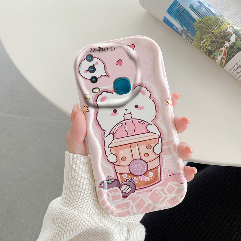 Ôp Điện Thoại Silicon Dẻo Họa Tiết Hoạt Hình Dễ Thương Chống Sốc / Chống bụi / Thấm Nước Cho vivo y17 y12 y15 y11 2019 Y12i U10