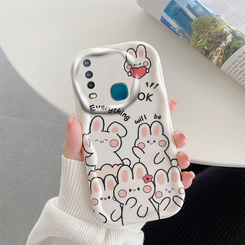Ôp Điện Thoại Silicon Dẻo Họa Tiết Hoạt Hình Dễ Thương Chống Sốc / Chống bụi / Thấm Nước Cho vivo y17 y12 y15 y11 2019 Y12i U10
