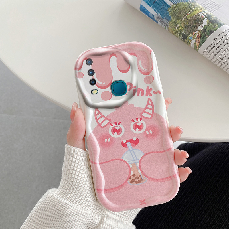 Ôp Điện Thoại Silicon Dẻo Họa Tiết Hoạt Hình Dễ Thương Chống Sốc / Chống bụi / Thấm Nước Cho vivo y17 y12 y15 y11 2019 Y12i U10