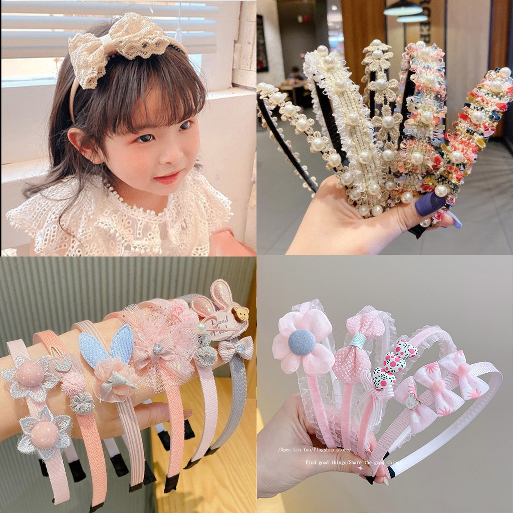 Băng Đô Cài Tóc Công Chúa Dễ Thương Chống Trượt Không Đau Cho Bé Gái