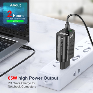 Củ Sạc Nhanh 65W PD33W + QC3.033W Cho Android Và IOS Tablet