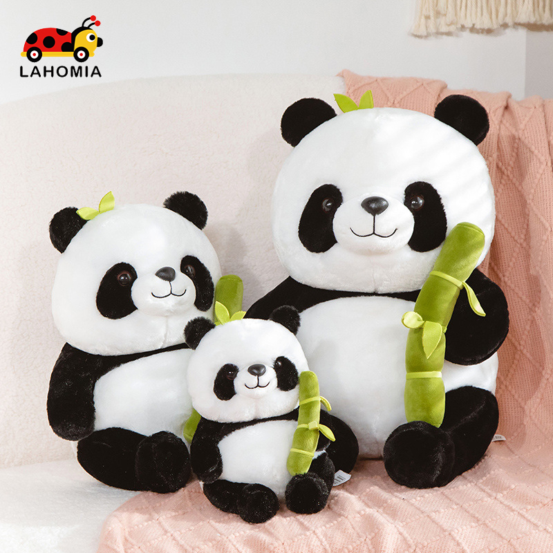 LAHOMIA Đồ chơi Gấu Bông Gấu Trúc Trong Ống Tre Gấ Mềm Mại Đáng Yêu Gấu trúc Bông Kawaii