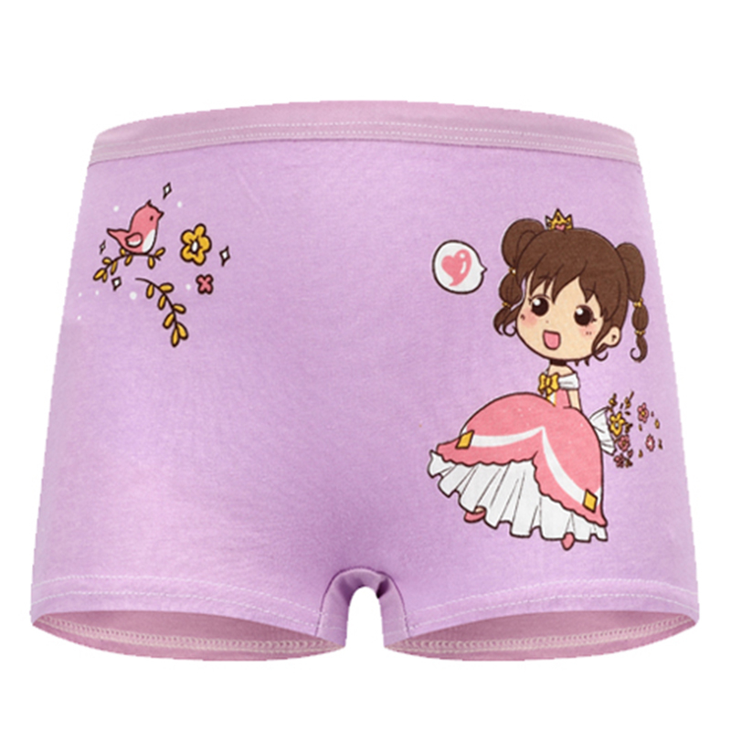 Set 4 quần lót cotton SMY họa tiết hoạt hình cho bé gái 2-12 tuổI