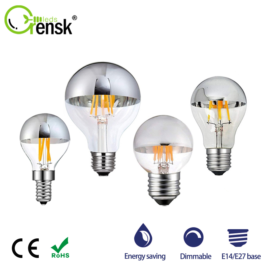 Bóng Đèn Dây Tóc E14 E27 G45 G95 4W 6W 2700K Ánh Sáng Trắng Ấm Kiểu Vintage